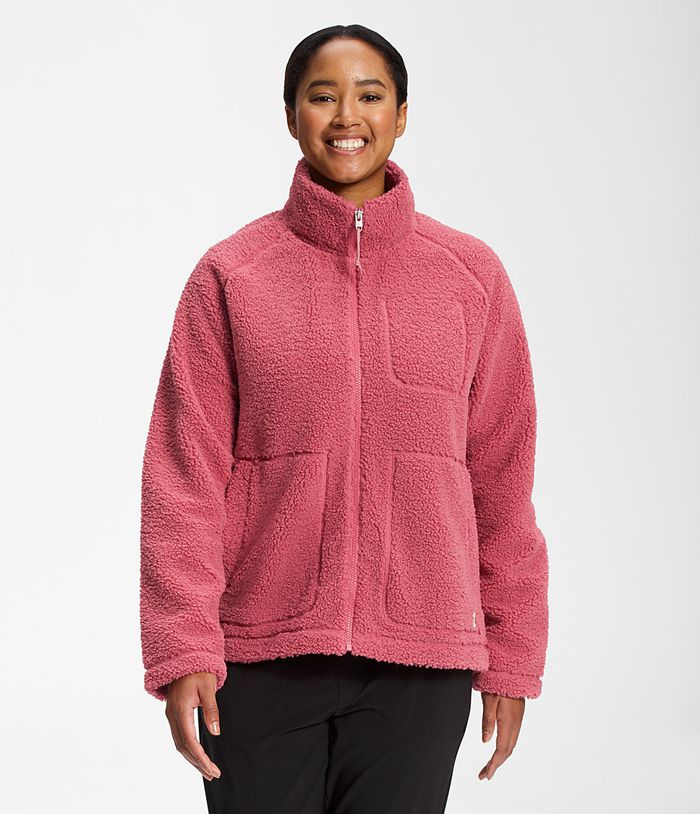 The North Face Softshell Dames Ridge Fleece Full Rits RHFK18965 - Roze